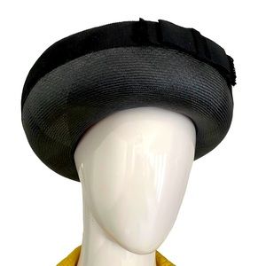 CORALIE women’s vintage black straw hat